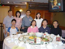 加州會員胡良和相熟會員晚宴