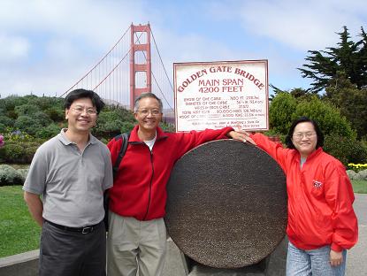 陳永安及呂心伉儷探訪加州會友