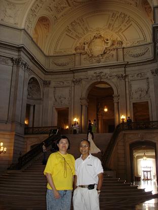 陳永安及呂心伉儷探訪加州會友